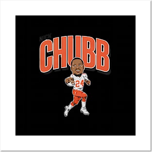 Nick Chubb Caricature Posters and Art